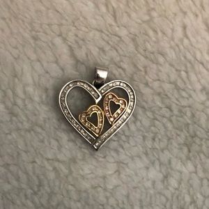 Kay Jewelers 10K white gold & diamonds pendant